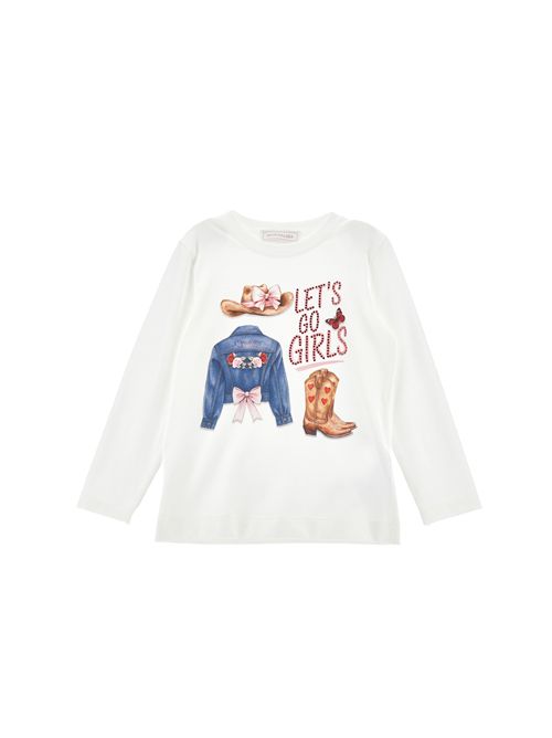 T-shirt, bambina, in jersey. MONNALISA | 11H613 82010001